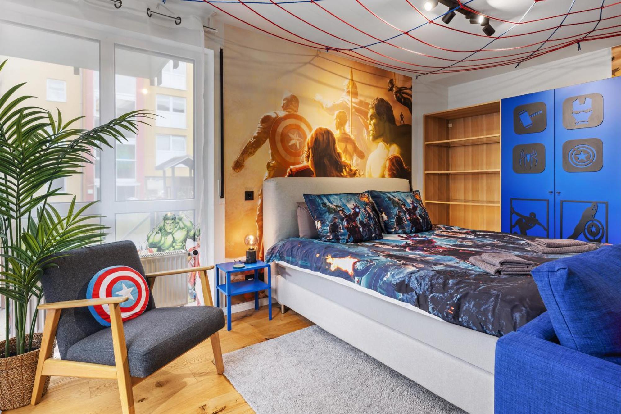 Apartament Edler Wohnraum Marvel Mit Balkon, Boxspringbett, Kaffeevollautomat, Lift & Parkplatz
